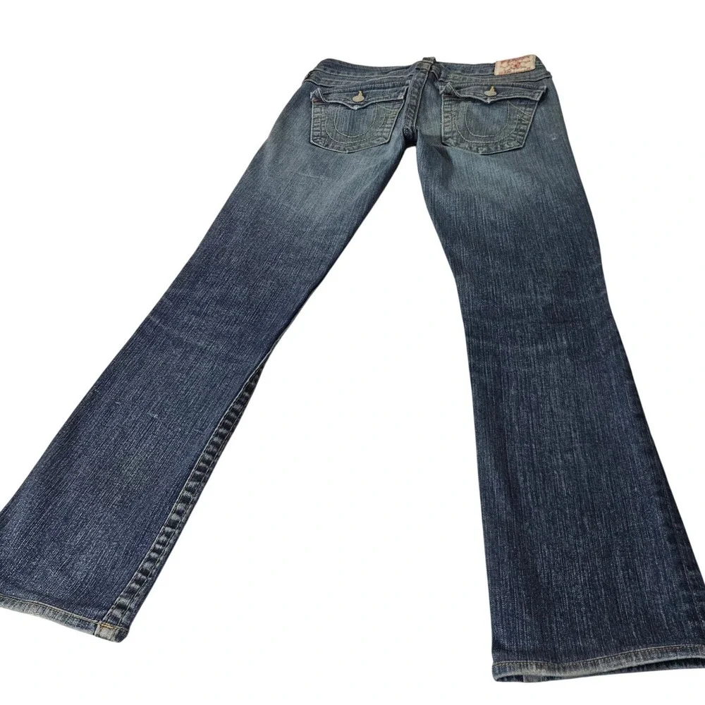 True Religion Billy Flap Pockets Men Jeans Blue Denim 31x29